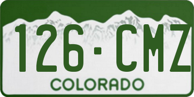 CO license plate 126CMZ