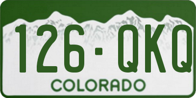 CO license plate 126QKQ
