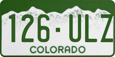 CO license plate 126ULZ