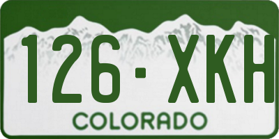 CO license plate 126XKH