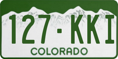CO license plate 127KKI