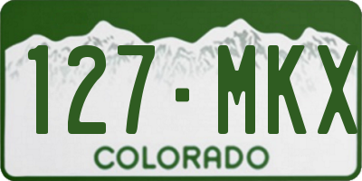CO license plate 127MKX