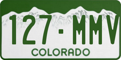 CO license plate 127MMV