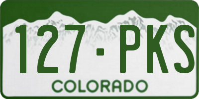 CO license plate 127PKS