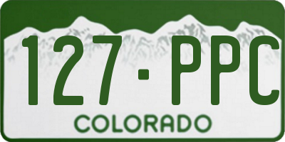 CO license plate 127PPC