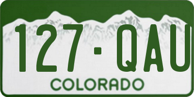 CO license plate 127QAU