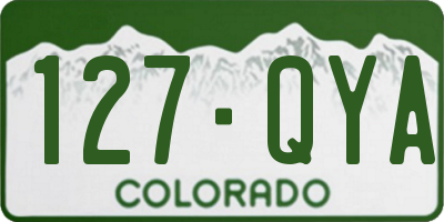 CO license plate 127QYA