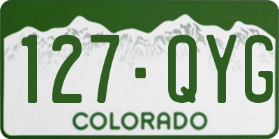 CO license plate 127QYG