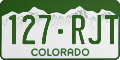 CO license plate 127RJT