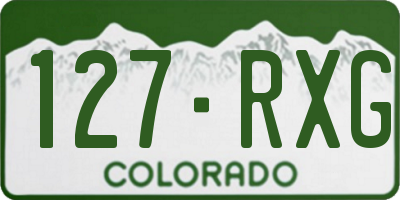 CO license plate 127RXG