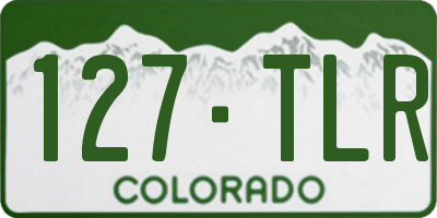 CO license plate 127TLR
