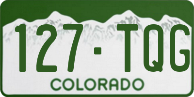 CO license plate 127TQG