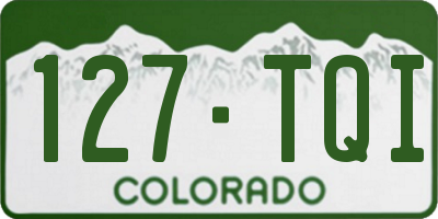 CO license plate 127TQI