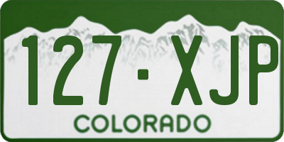 CO license plate 127XJP