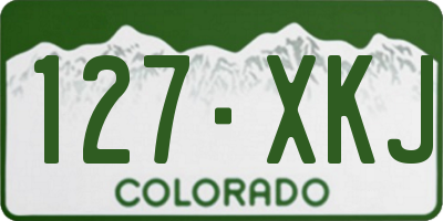 CO license plate 127XKJ