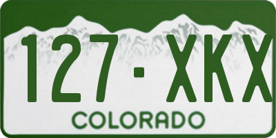 CO license plate 127XKX