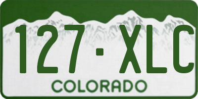 CO license plate 127XLC