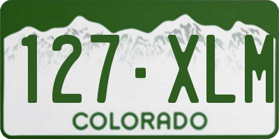 CO license plate 127XLM