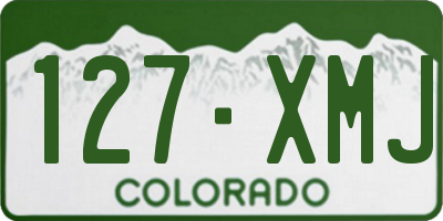 CO license plate 127XMJ