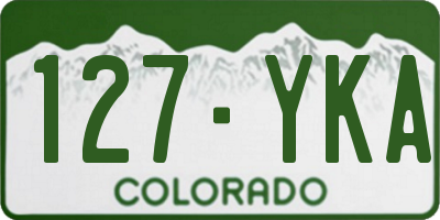 CO license plate 127YKA