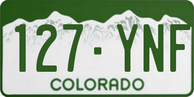 CO license plate 127YNF