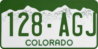 CO license plate 128AGJ