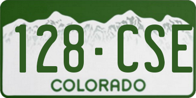 CO license plate 128CSE