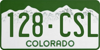 CO license plate 128CSL
