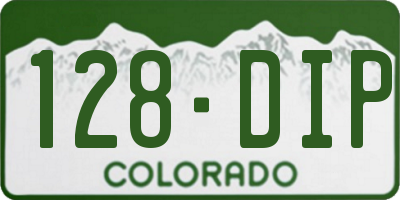 CO license plate 128DIP