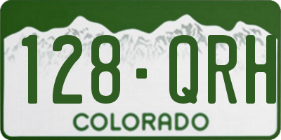 CO license plate 128QRH