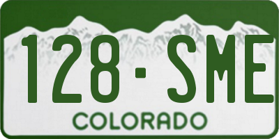 CO license plate 128SME