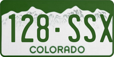 CO license plate 128SSX