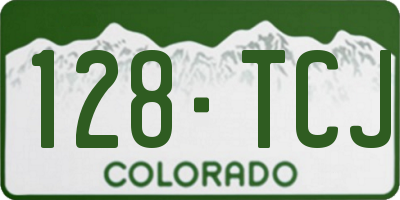 CO license plate 128TCJ