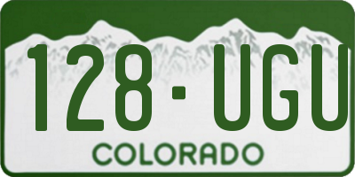 CO license plate 128UGU