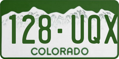 CO license plate 128UQX