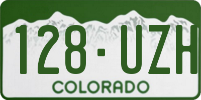 CO license plate 128UZH