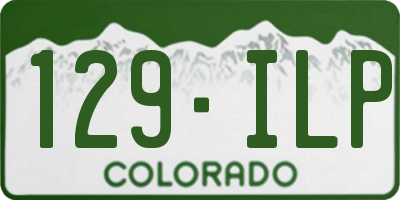 CO license plate 129ILP