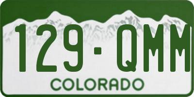 CO license plate 129QMM