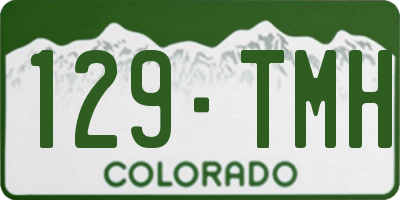 CO license plate 129TMH