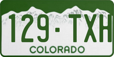 CO license plate 129TXH