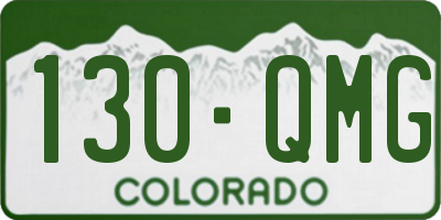 CO license plate 130QMG