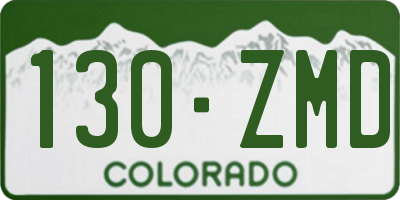 CO license plate 130ZMD