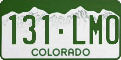 CO license plate 131LMO