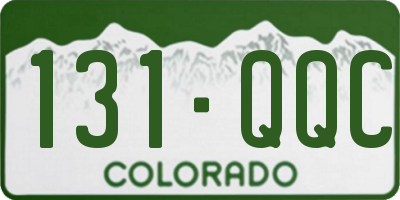 CO license plate 131QQC