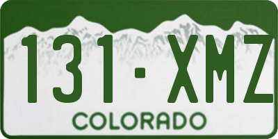 CO license plate 131XMZ