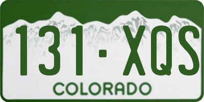 CO license plate 131XQS