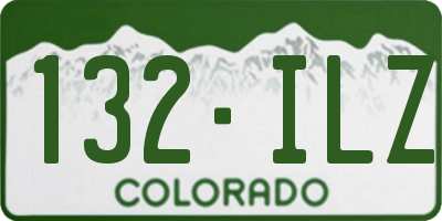 CO license plate 132ILZ
