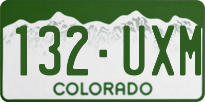 CO license plate 132UXM
