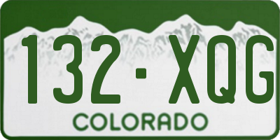 CO license plate 132XQG