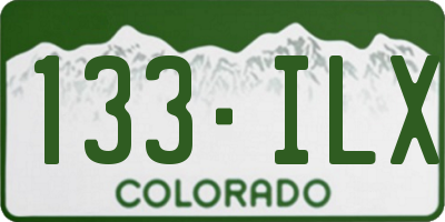 CO license plate 133ILX